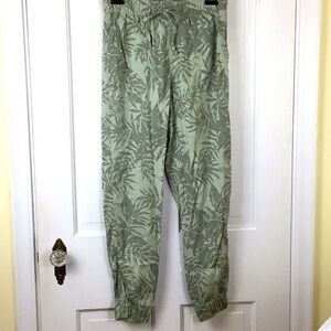 C&C California Joggers Pants Drawstring Palm Print